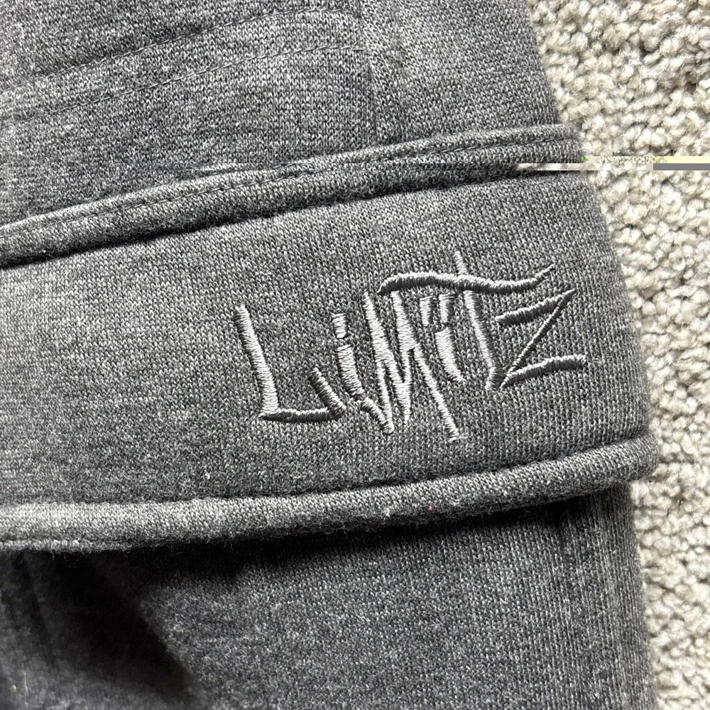 Vintage Y2K No Boundaries Limitz Shorts Men's SMALL Gray Cargo Baggy Fleece NWT‎